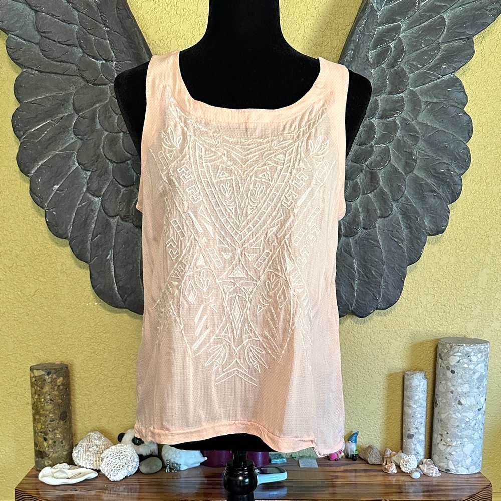 Maurices Embroidered Sleeveless Top